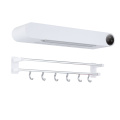 plastic bathroom round corner intelligent 420w electric uv towel rack with hooks